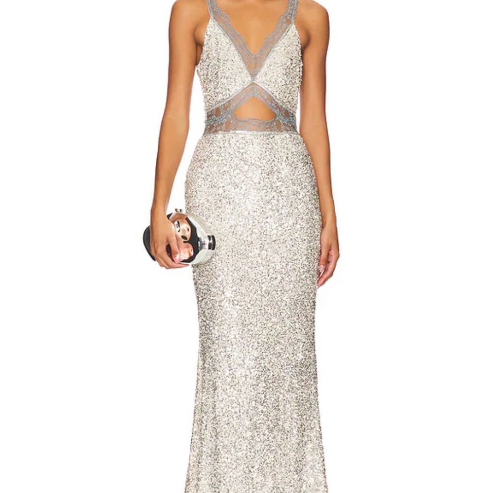 Mimi Dress in Silver Never Fully Dressed